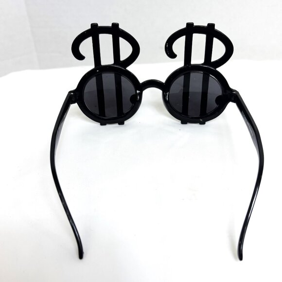 Silver Glitz  Money Dollar Sign Fashion Sunglasses Vintage NOS - Picture 3 of 9